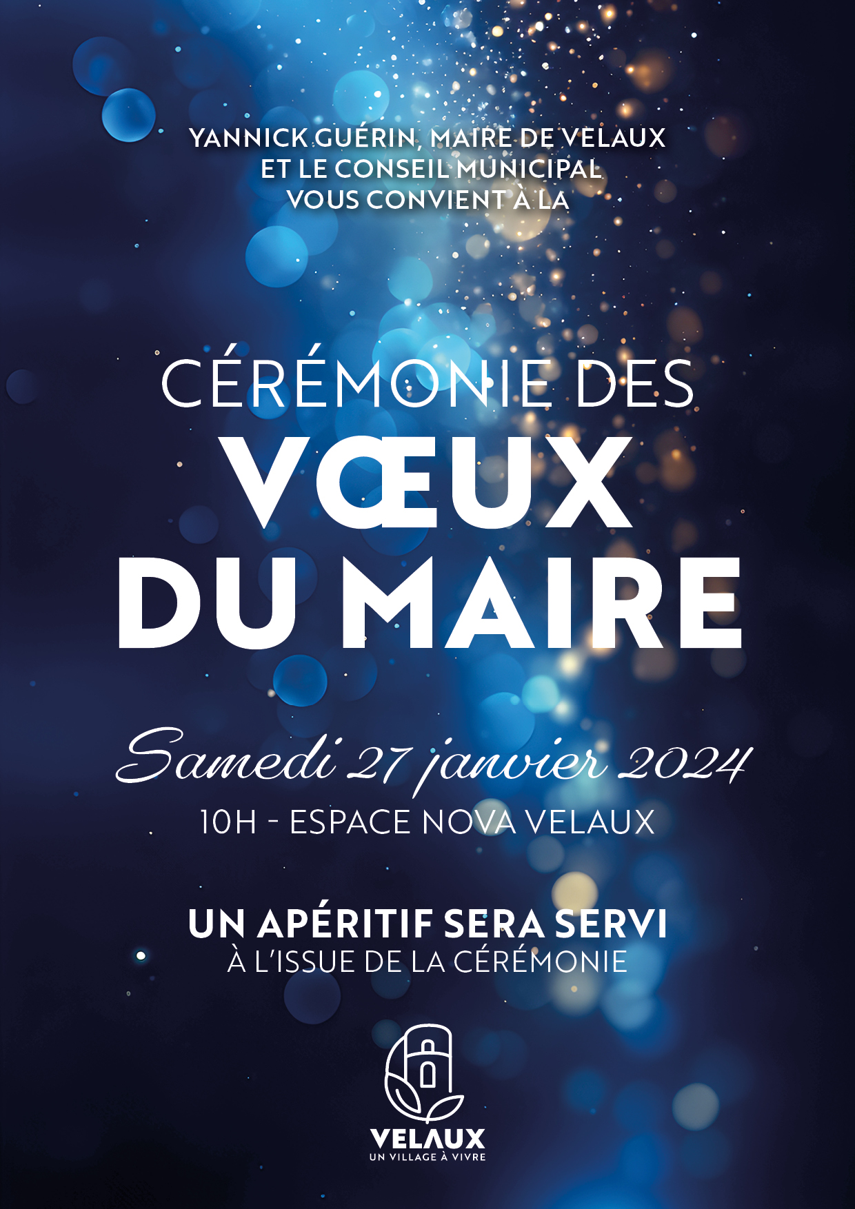 Cérémonie des voeux du maire 2024 - Ville de Velaux
